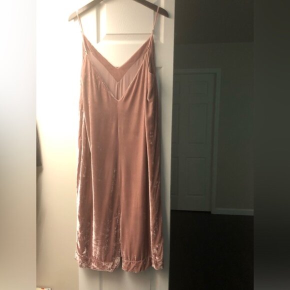 š24 HOUR SALE PRICEā¤ļøMARA HOFFMAN Pink Silk Blend Midi Dress Size Large - Picture 7 of 13